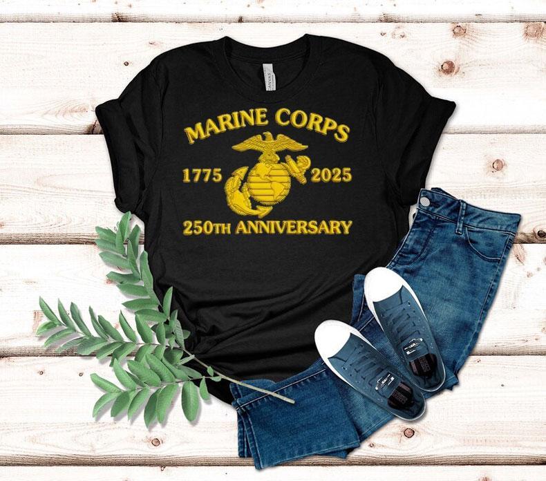 Marine Corps 1775-2025 250th Anniversary Shirt 4 Marine Corps Th Anniversary Tshirt