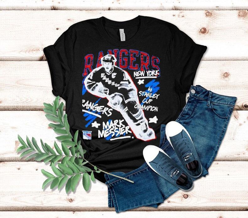 Mark Messier New York Rangers Hockey 6x Stanley Cup Champion Shirt 4 Mark Messier New York Rangers Hockey X Stanley Cup Champion Tshirt