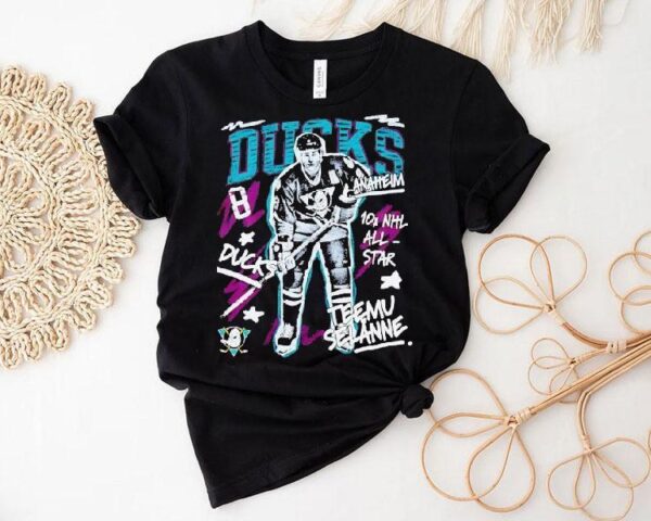 Mu Selanne Anaheim Ducks Hockey 10x Nhl All-star Shirt