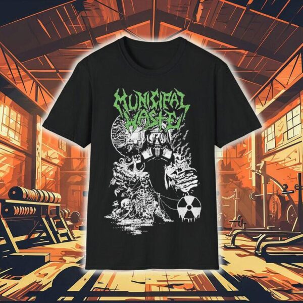 Municipal Waste Biotech Gasmask Shirt