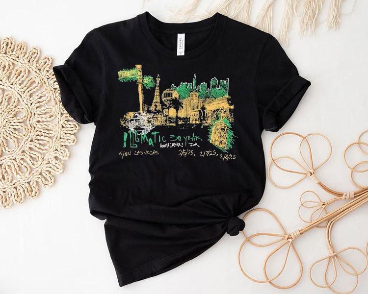 Nasir Jones Vegas Skyline Illmatic 30 Year Anniversary Tour 2025 Shirt 4 Nasir Jones Vegas Skyline Illmatic Year Anniversary Tour Tshirt