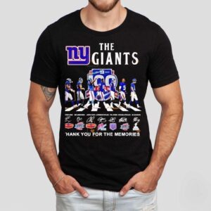 New York Giants Signatures Thank You For The Memories Shirt