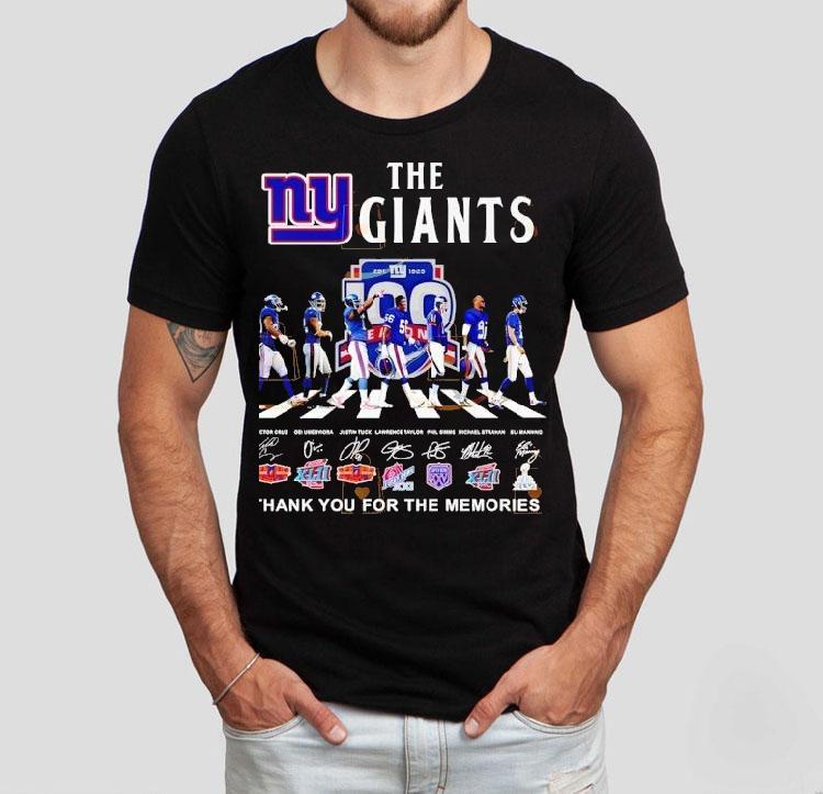 New York Giants Signatures Thank You For The Memories Shirt 4 New York Giants Signatures Thank You For The Memories Tshirt