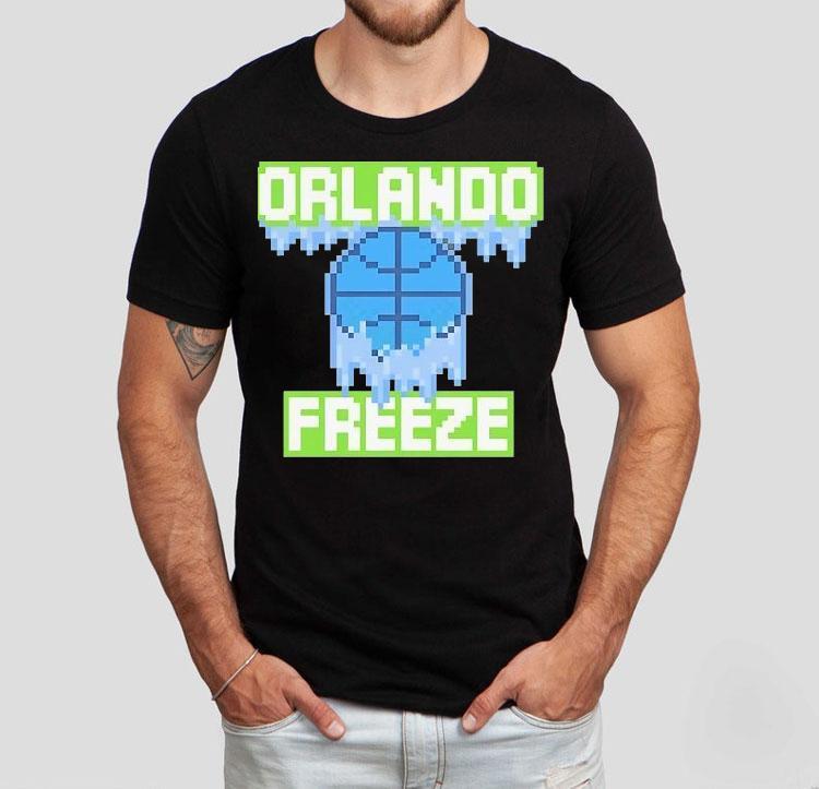 Orlando Freeze Basketball Pixel Shirt 4 Orlando Freeze Basketball Pixel Tshirt