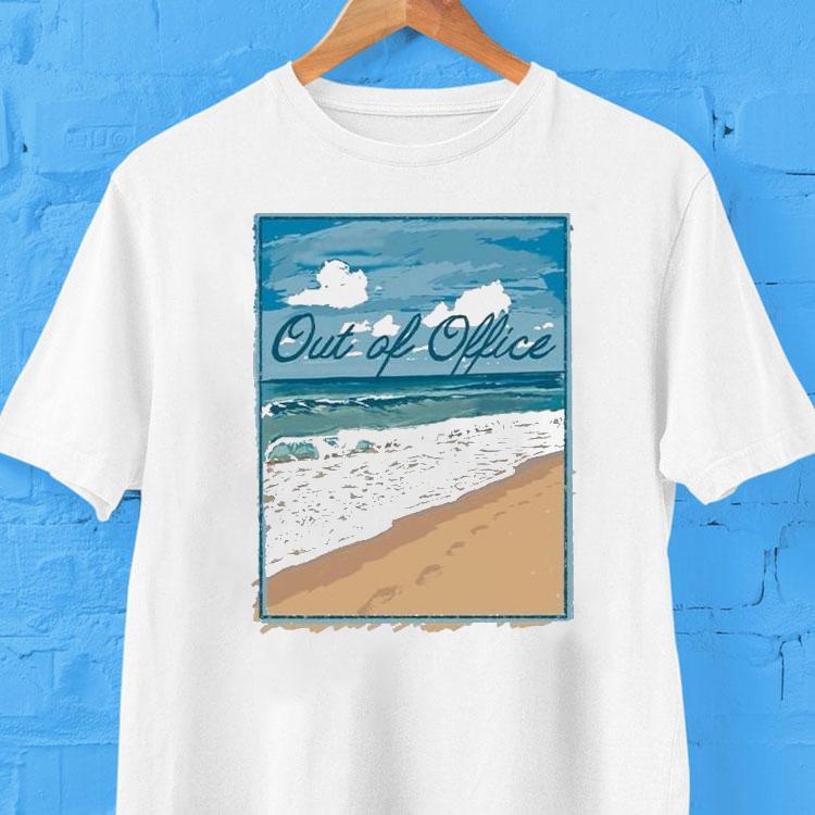 Out Of Office Beach Painting Shirt 2 Out Of Office Beach Painting Tshirt