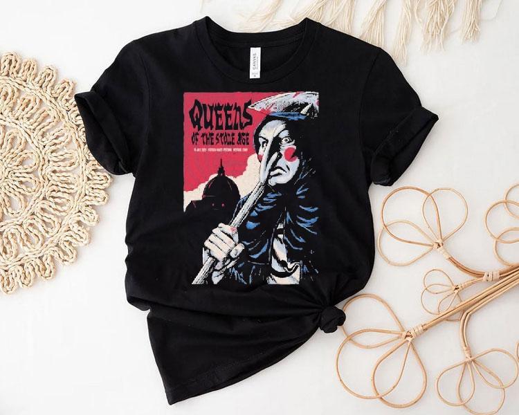 Queens Of The Stone Age 2025 Piazza Duomo, Pistoia, Italy Shirt 4 Queens Of The Stone Age Piazza Duomo Pistoia Italy Tshirt