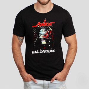 Raven Leave Em Bleeding Guitar Tshirt