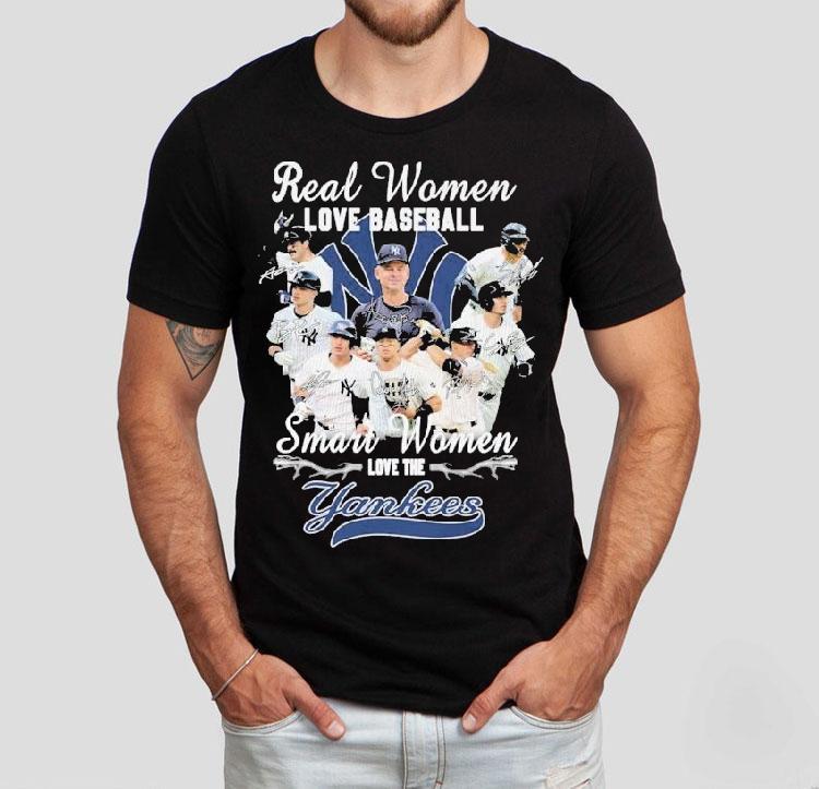 Real Women Love Baseball Smart Women Love The New York Yankees Signatures Players Shirt 4 Real Women Love Baseball Smart Women Love The New York Yankees Signatures Players Tshirt