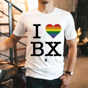 Regan Aliyah Wearing I Love Bx Pride Shirt