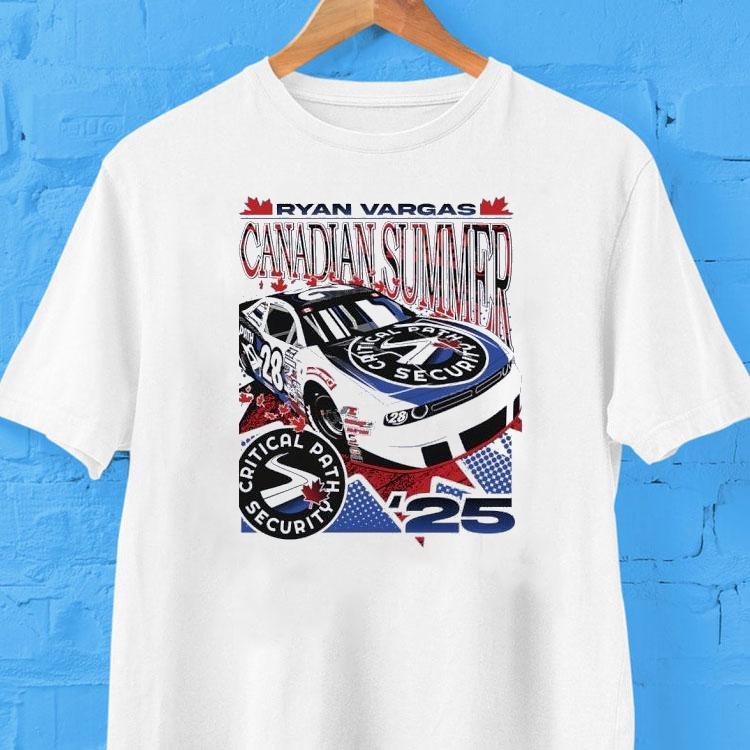 Ryan Vargas No 28 Dodge Challenger For Djk Racing Critical Path Security 2025 Shirt 2 Ryan Vargas No Dodge Challenger For Djk Racing Critical Path Security Tshirt