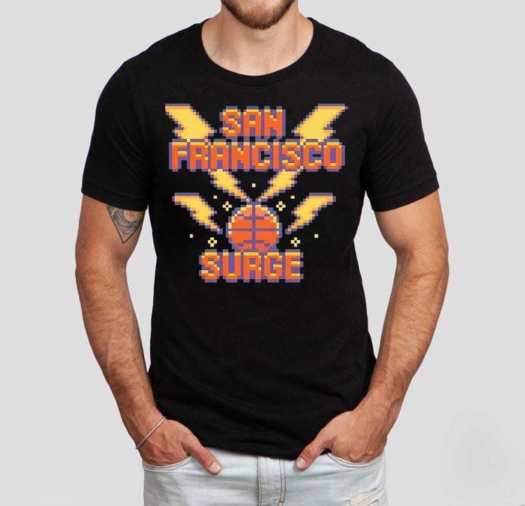 San Francisco Surge Basketball Pixel Shirt 4 San Francisco Surge Basketball Pixel Tshirt
