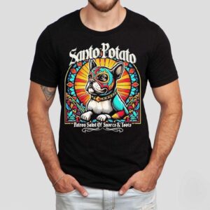 Santo Potato Patron Saint Of Snores And Roots Tshirt