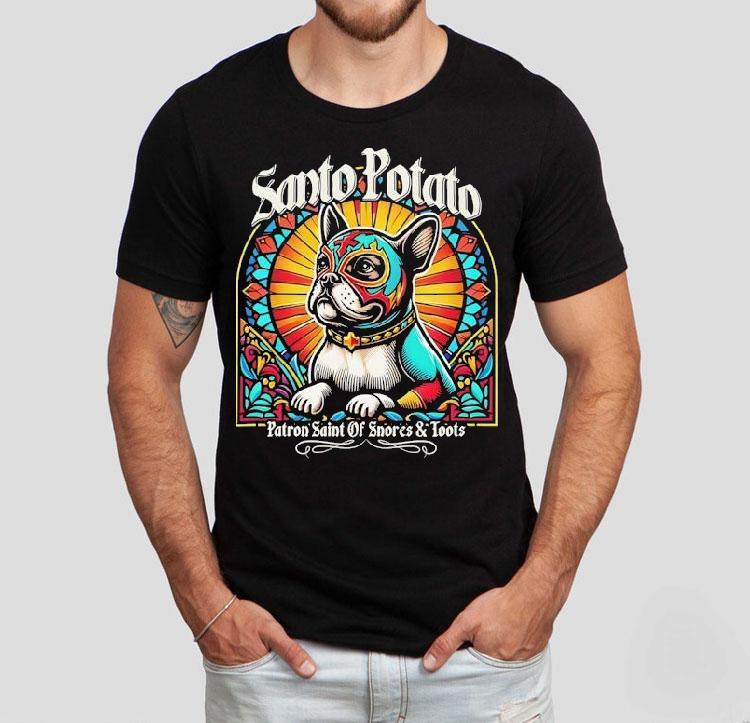 Santo Potato Patron Saint Of Snores And Roots Shirt 4 Santo Potato Patron Saint Of Snores And Roots Tshirt