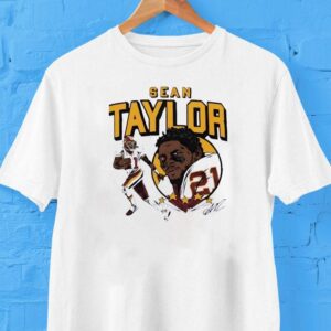 Sean Taylor Washington Commanders Signature Cartoon Shirt