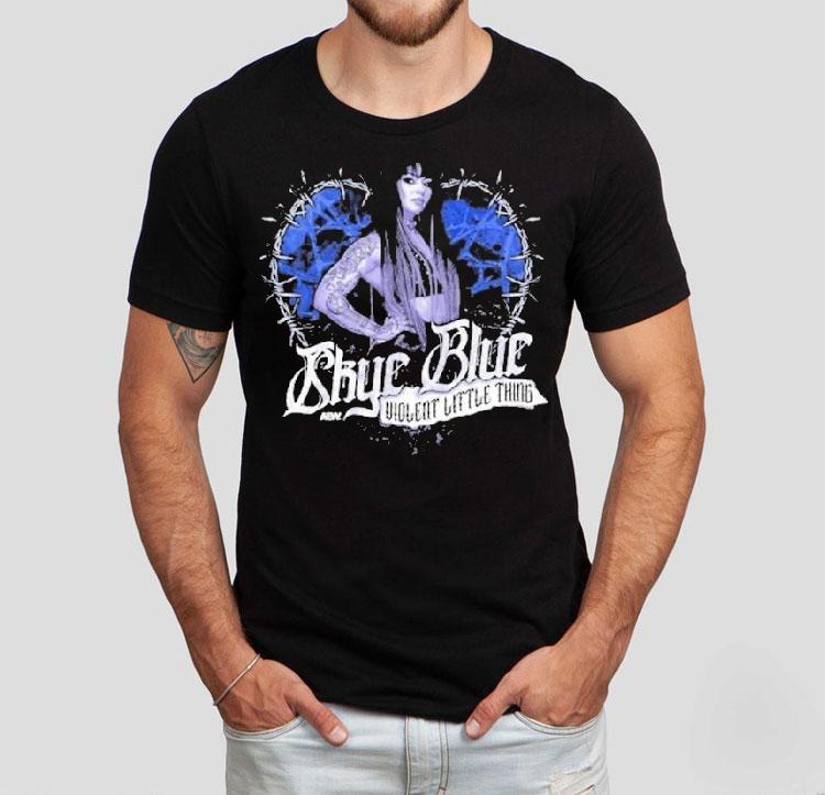 Skye Blue Violent Little Thing Aew Shirt 4 Skye Blue Violent Little Thing Aew Tshirt
