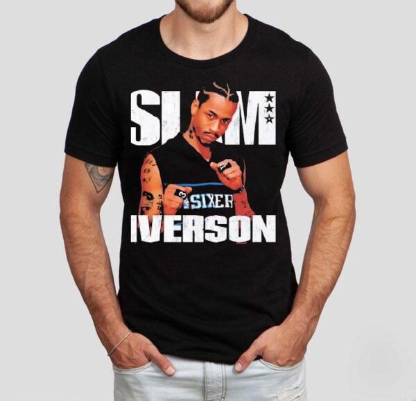 Slam Allen Iverson Philadelphia 76ers Basketball Vintage Shirt
