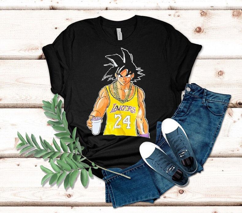 Son Goku Los Angeles Lakers Basketball Shirt 4 Son Goku Los Angeles Lakers Basketball Tshirt