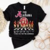 The Alabama Crimson Tide Walking Across Thank You For The Memories Signatures Shirt