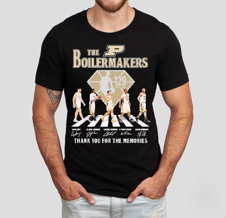 The Purdue Boilermakers 129th Thank You For The Memories 1896 2025 Signatures Shirt 4 The Purdue Boilermakers Th Thank You For The Memories Signatures Tshirt