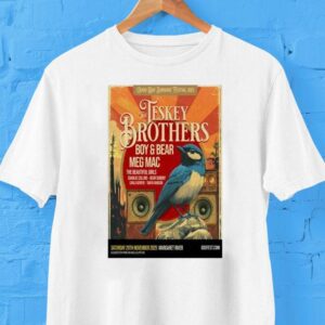 The Teskey Brothers Margaret River Australia November 29 2025 Tour Bird Shirt