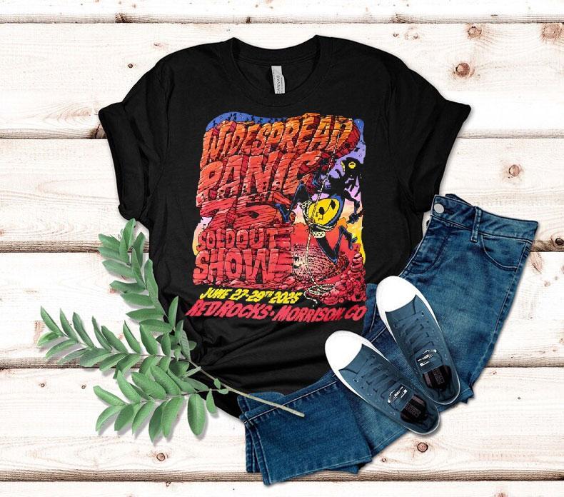 Widespread Panic 75th Sold Out Show Red Rocks Morrison 2025 Shirt 4 Widespread Panic Th Sold Out Show Red Rocks Morrison Tshirt