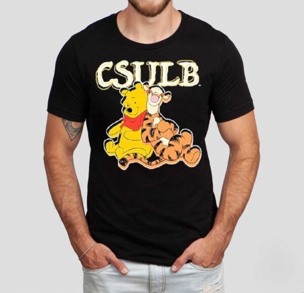 Winnie-the-pooh And Tigger Long Beach State Lbsu Shirt