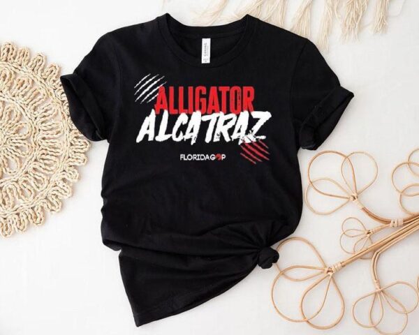 Alligator Alcatraz Florida Gop Scratch Logo Shirt