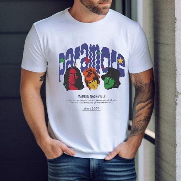 American Rock Band Paramore Made In Nashville Since 2004 Shirt