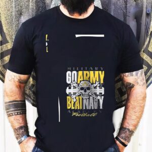 Army Black Knights Skull Beat Football Tshirt