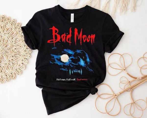 Bad Moon Half Man Half Wolf Total Terror Shirt
