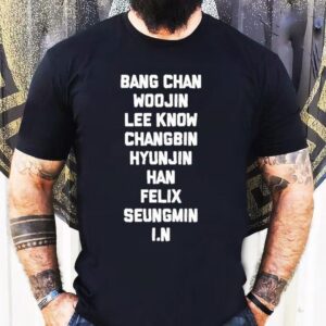 Bang Chan Woojin Lee Know Changbin Hyunjin Han Felix Seungmin I.n Shirt
