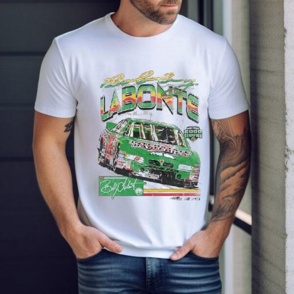 Bobby Labonte No 18l For Hermie Sadler And Bill Stanley Signature Shirt