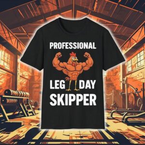 Chicken Muscle Professional Leg Day Skipper Shirt