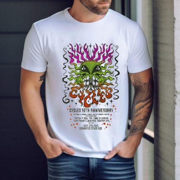 Cycles Music 10th Anniversary Cervantes Other Side July 12, 2025 Shirt