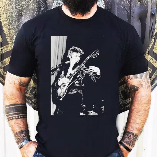 David Bowie Smiling Guitar Shirt