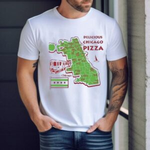 Delicious Chicago Pizza History Chicago Map Shirt