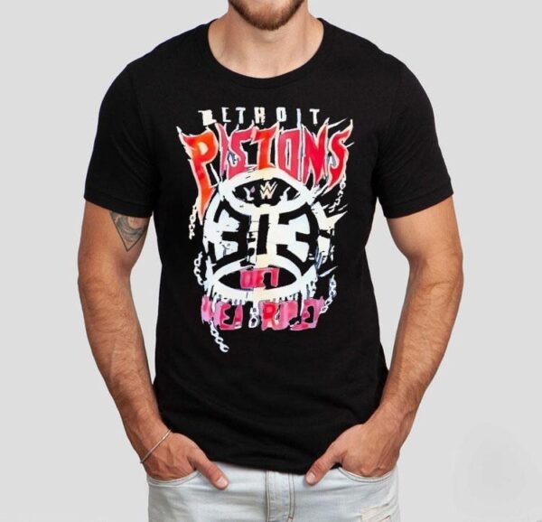 Detroit Pistons X Rhea Ripley Wwe Shirt
