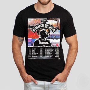 Dj Diesel Summer Of Bass Tour 2025 Dates With Shaquille O’neal Performing Live Worldwide Featuring Collage Festival Shirt
