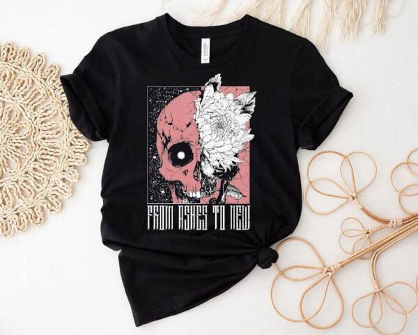 From Ashes To New Deadbloom Skull Shirt