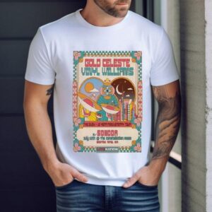 Gold Celeste Vinyl Williams July 10 2025 Constellation Room In Santa Ana Ca Shirt