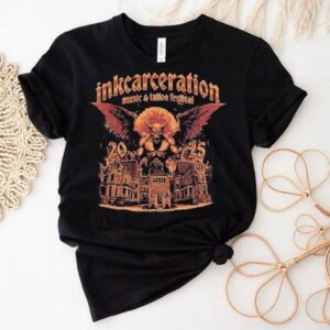 Inkcarceration Looming Gargoyle For Mansfield Ohio On July 18th-20th Americas Rock And Metal Tattoo Festival 2025 Shirt