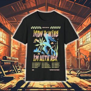 Iron Wine I’m With Her In Cincinnati, Oh July 11, 2025 Tour Dates Shirt