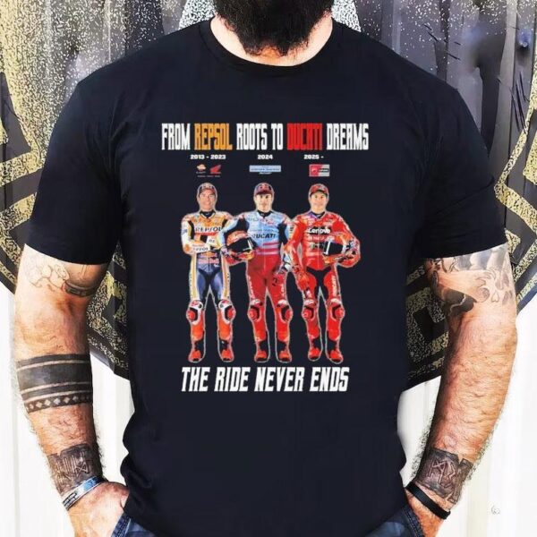 Marc Mrquez From Repsol Roots To Ducati Dreams The Ride Never Ends 2013 2023 2024 2025 Shirt