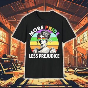 More Pride Less Prejudice Rainbown Tshirt