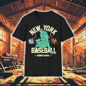 New York Yankees Vs. New York Mets Subway Series Swinging Liberty Shirt