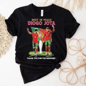 Rest In Peace Diogo Jota And Cristiano Ronaldo Thank You For The Memories Portugal Signatures Shirt