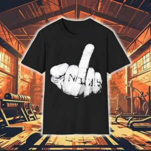 Ritchie Bruiser Support To Fight Cancer Middle Finger Tshirt