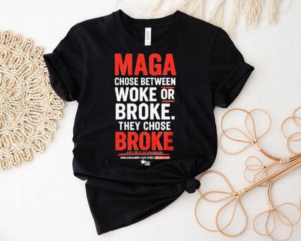 Roland Martin Maga Choose Between Woke Or Broke They Chose Broke Black Star Shirt