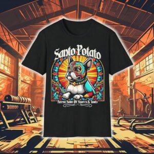 Santo Potato Patron Saint Of Snores And Roots Tshirt