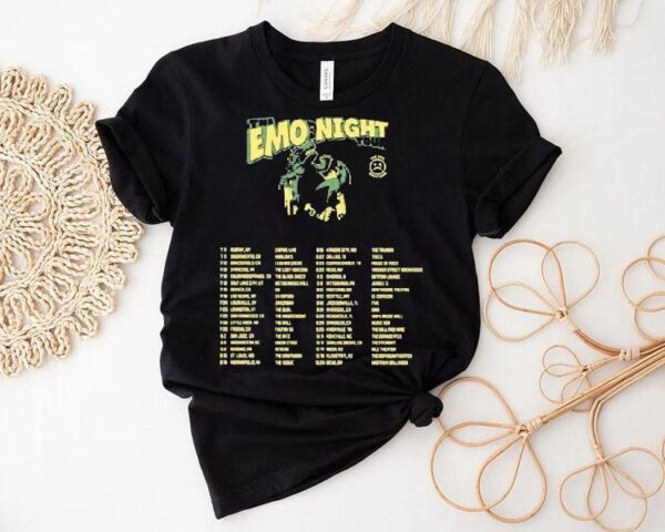 The Emo Night Tour 2025 Dates July Godzilla Shirt